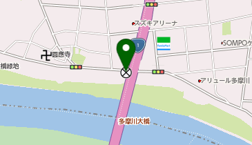 池上警察署多摩川大橋交番の地図画像