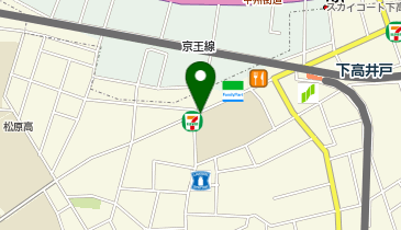 北沢警察署赤松交番の地図画像