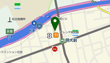 北沢警察署明大前駅前交番の地図画像