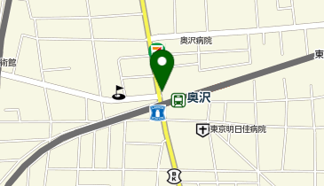 玉川警察署奥沢駅前交番の地図画像