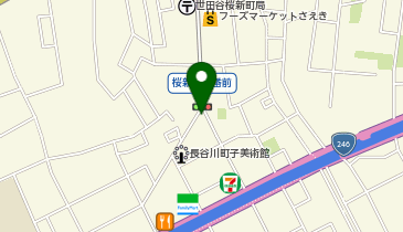 玉川警察署桜新町交番の地図画像