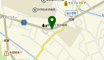 成城警察署東宝前交番の地図画像