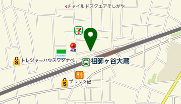 成城警察署祖師谷大蔵交番の地図画像