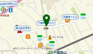 成城警察署烏山交番の地図画像