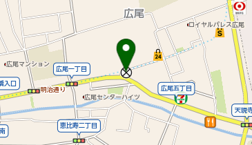 渋谷警察署広尾五丁目交番の地図画像