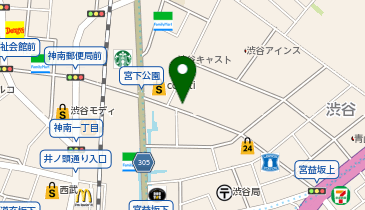 渋谷警察署美竹交番の地図画像