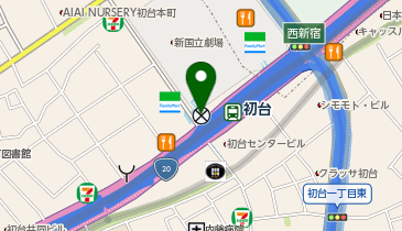 代々木警察署初台駅前交番の地図画像