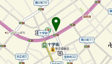 函館西警察署十字街交番の地図画像