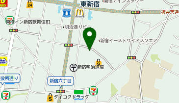 新宿警察署新宿六丁目交番」(新宿区-警察署/交番-〒160-0022)の地図