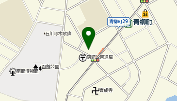 函館西警察署青柳交番の地図画像