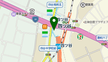 四谷警察署四谷見附交番の地図画像