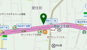 四谷警察署四谷三丁目交番の地図画像