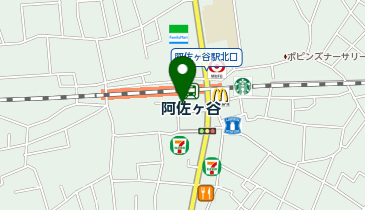 杉並警察署阿佐谷駅前交番の地図画像