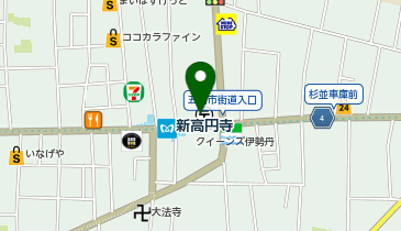 杉並警察署新高円寺駅前交番の地図画像