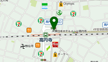 杉並警察署高円寺駅前交番の地図画像