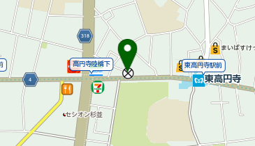 杉並警察署高円寺交番の地図画像