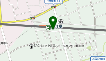 荻窪警察署上井草駅前交番の地図画像