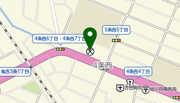 旭川中央警察署四条西交番の地図画像