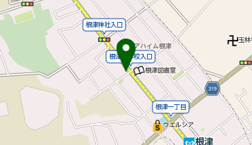 本富士警察署根津交番の地図画像