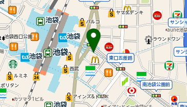 池袋警察署池袋駅東口交番の地図画像