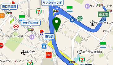 池袋警察署東池袋交番の地図画像