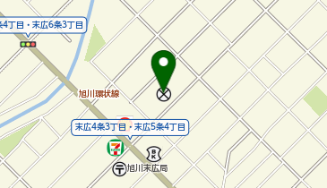 旭川中央警察署末広交番の地図画像
