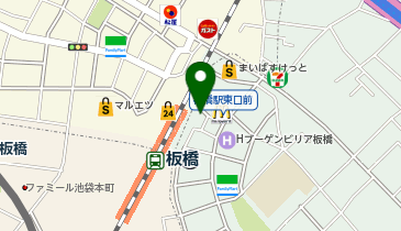 滝野川警察署板橋駅東口交番の地図画像