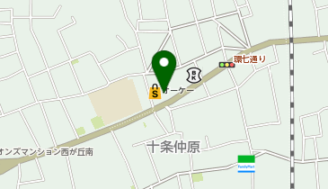 王子警察署十条仲原交番の地図画像