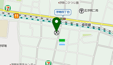 赤羽警察署浮間交番の地図画像