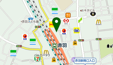 赤羽警察署赤羽駅前交番の地図画像