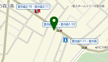 西警察署宮の森交番の地図画像