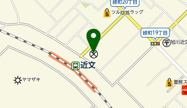 旭川中央警察署近文交番の地図画像