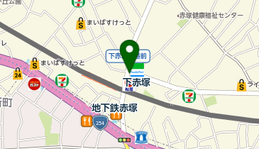 高島平警察署下赤塚交番の地図画像