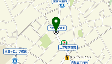 高島平警察署上赤塚交番の地図画像