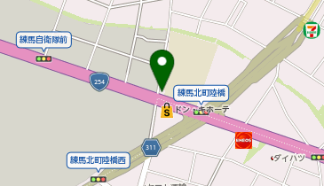 光が丘警察署北町交番の地図画像