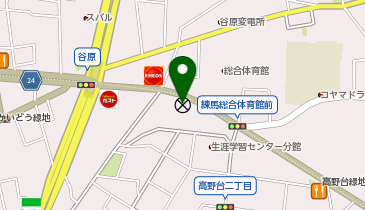 光が丘警察署谷原交番の地図画像