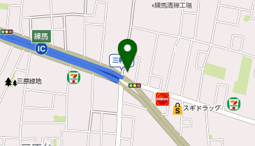 光が丘警察署三原台交番の地図画像