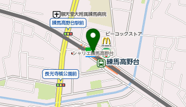 光が丘警察署練馬高野台駅前交番の地図画像