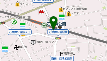 石神井警察署石神井公園駅前交番の地図画像