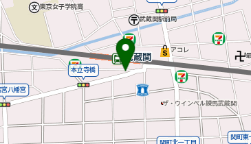 石神井警察署武蔵関駅前交番の地図画像