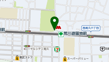 尾久警察署荒川遊園前交番の地図画像