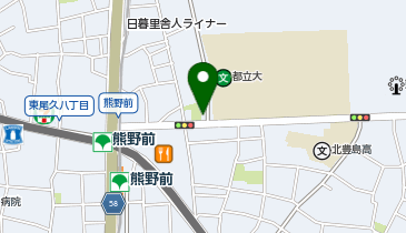 尾久警察署熊野前交番の地図画像