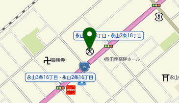 旭川東警察署永山交番の地図画像