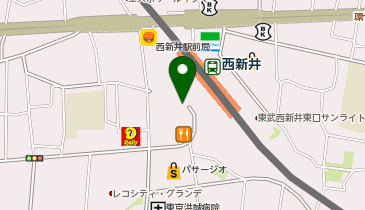 西新井警察署西新井駅前交番の地図画像