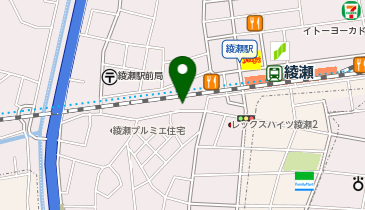 綾瀬警察署綾瀬駅西口交番の地図画像