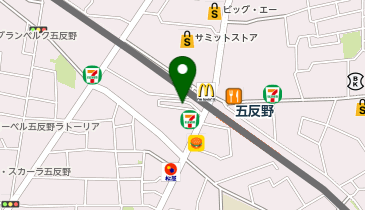 綾瀬警察署五反野駅前交番の地図画像