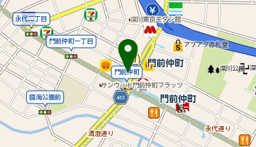 深川警察署門前仲町交番の地図画像