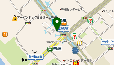 深川警察署豊洲交番の地図画像