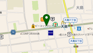 城東警察署大島交番の地図画像