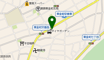 亀有警察署東金町交番の地図画像